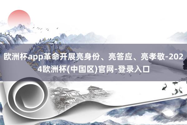 欧洲杯app革命开展亮身份、亮答应、亮孝敬-2024欧洲杯(中国区)官网-登录入口